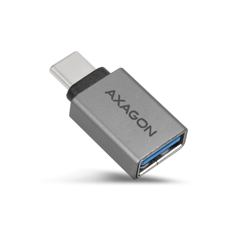 AXAGON RUCM-AFA, redukcia USB-C (M) - USB-A (F), USB 3.2 Gen 2, 3A, ALU