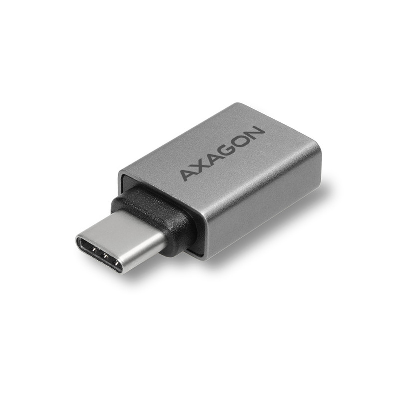 AXAGON RUCM-AFA, redukcia USB-C (M) - USB-A (F), USB 3.2 Gen 2, 3A, ALU