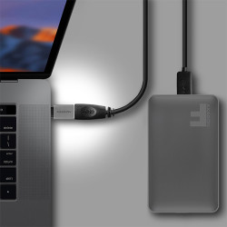 AXAGON RUCM-AFA, redukcia USB-C (M) - USB-A (F), USB 3.2 Gen 2, 3A, ALU