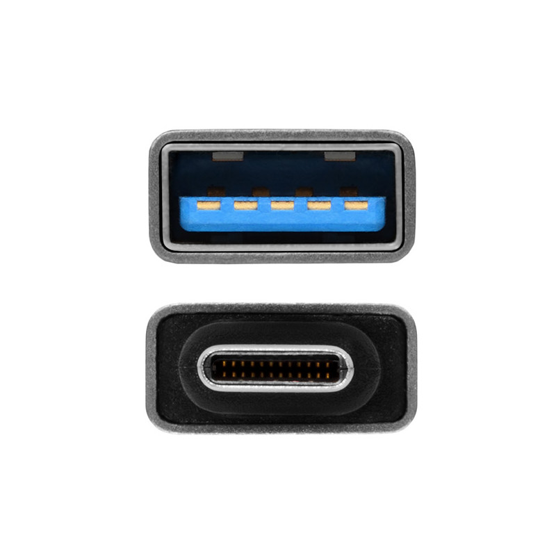 AXAGON RUCM-AFA, redukcia USB-C (M) - USB-A (F), USB 3.2 Gen 2, 3A, ALU