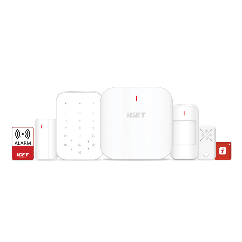 iGET SECURITY M6-4G Premium - Inteligentný zabezpečovací systém 4G/WiFi/LAN alarm, Android, iOS