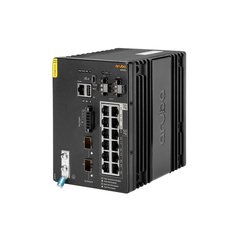HP ENTERPRISE - Aruba 4100i 12G CL4/6 POE 2SFP+ DIN Switch