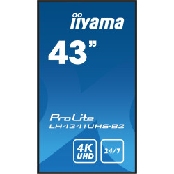 43'' iiyama LH4341UHS-B2: IPS, 4K UHD, 500cd, repro