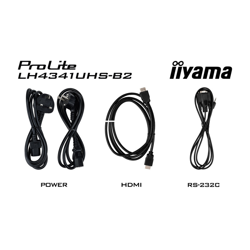 43'' iiyama LH4341UHS-B2: IPS, 4K UHD, 500cd, repro