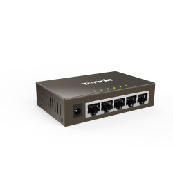 Tenda TEG1005D - 5x 10/100/1000 Mbps Kovový Switch, Fanless - bez ventilátorov, ochrana 6 kV