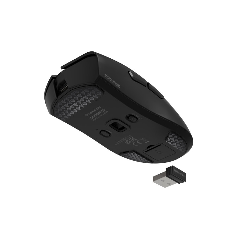 Herná bezdrôtová myš Genesis ZIRCON 880/Herná/Optická/12 000 DPI/USB+BT/Čierna