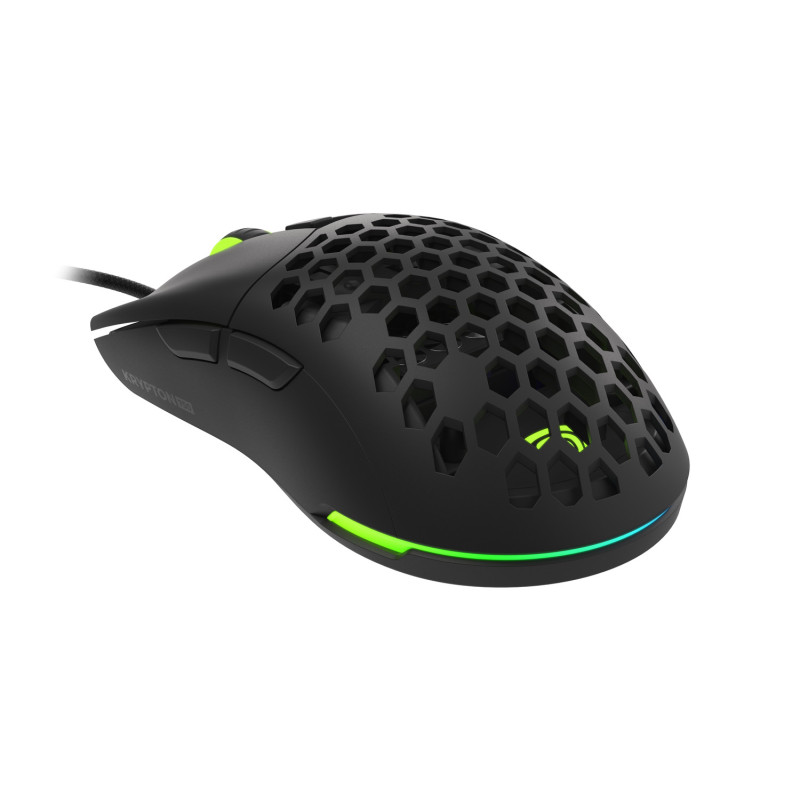 Genesis herná optická myš KRYPTON 750/RGB/8000 DPI/Herná/Optická/8 000 DPI/Drôtová USB/Čierna