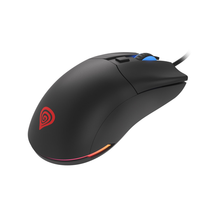 Genesis herná optická myš KRYPTON 750/RGB/8000 DPI/Herná/Optická/8 000 DPI/Drôtová USB/Čierna