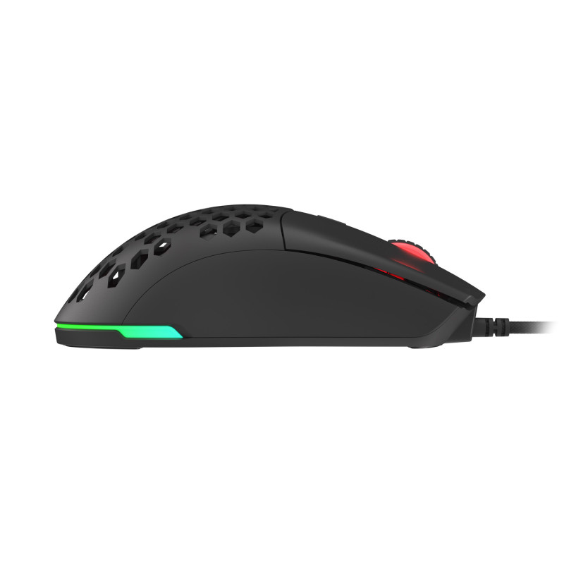 Genesis herná optická myš KRYPTON 750/RGB/8000 DPI/Herná/Optická/8 000 DPI/Drôtová USB/Čierna