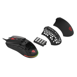 Genesis herná optická myš KRYPTON 750/RGB/8000 DPI/Herná/Optická/8 000 DPI/Drôtová USB/Čierna