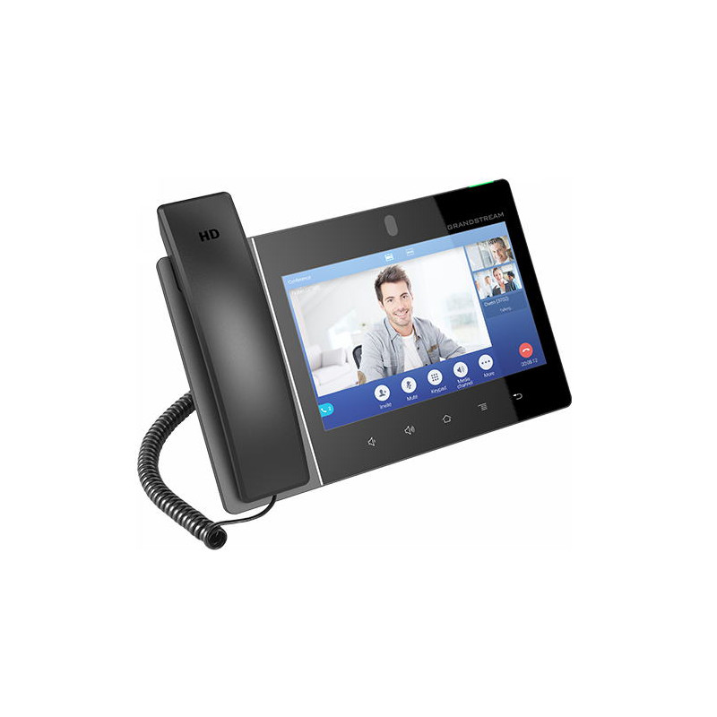 Grandstream GXV3480 SIP video telefón 8''TFT bar.dotyk.displ., Android, 16 SIP úč., 12way audiokonf.
