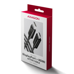 AXAGON RVD-HI20C2, DisplayPort - HDMI 2.0b redukcia/kábl 1.8m, 4K/60Hz