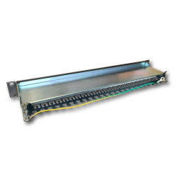 DATACOM 24p. Patch panel 19'' STP CAT6A LSA 1U BK