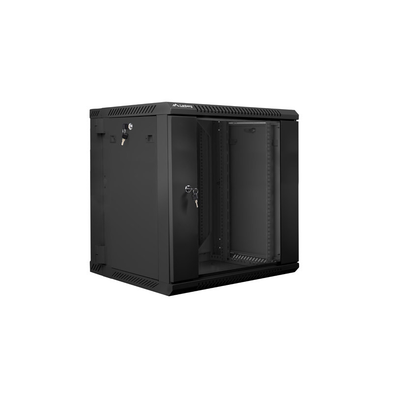 LANBERG RACKOVÁ SKRIŇA 19'' DVOJDIELNA NÁSTENNÁ 12U/600X600 (FLAT PACK) ČIERNA