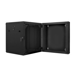 LANBERG RACKOVÁ SKRIŇA 19'' DVOJDIELNA NÁSTENNÁ 12U/600X600 (FLAT PACK) ČIERNA