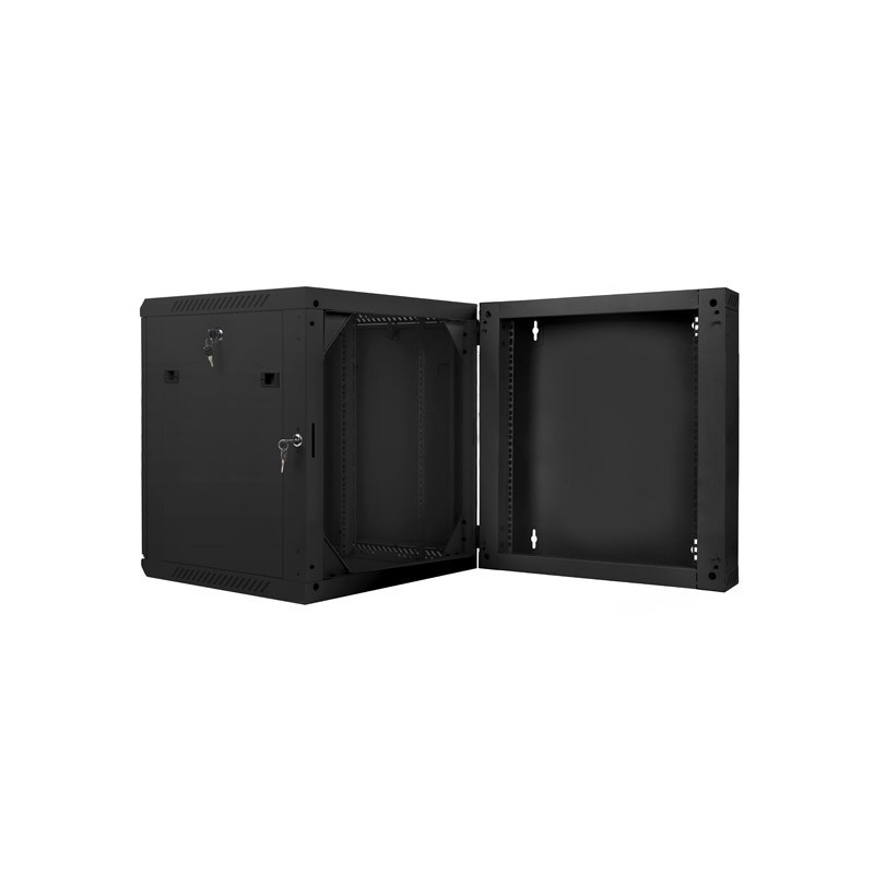 LANBERG RACKOVÁ SKRIŇA 19'' DVOJDIELNA NÁSTENNÁ 12U/600X600 (FLAT PACK) ČIERNA