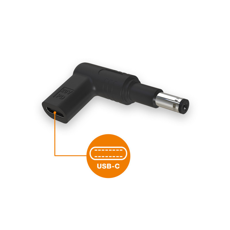 Aligator USB-C napájacia redukcia 4,8 x 1,7 mm (predĺžená) pre notebooky Asus/Compaq/HP