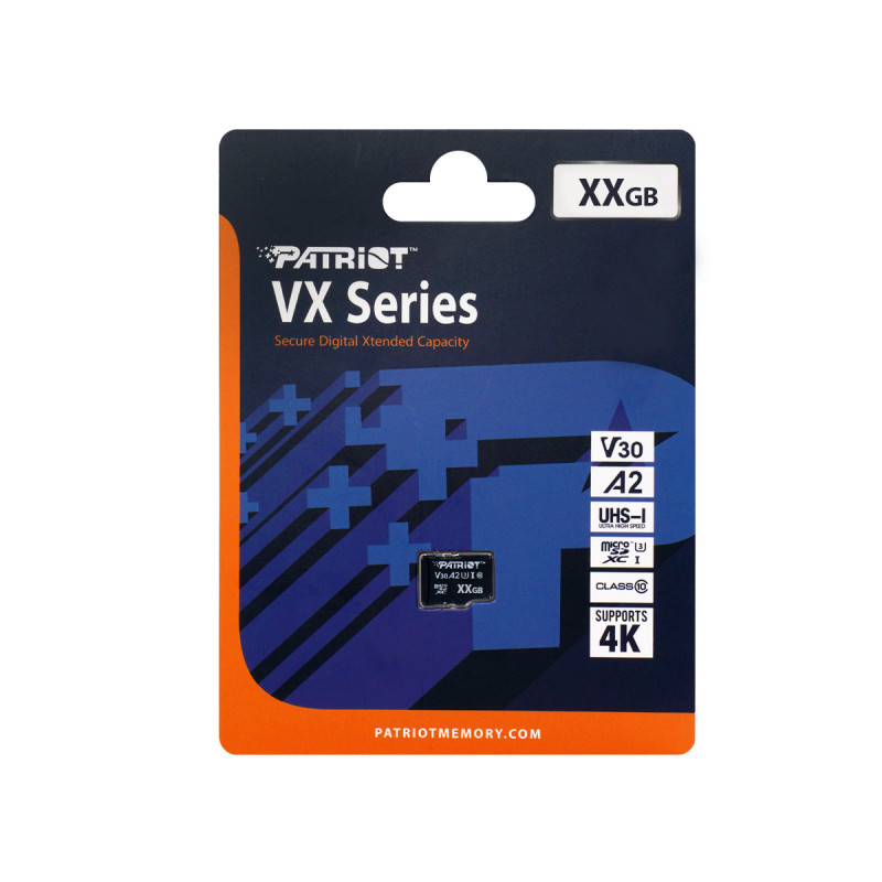 256GB microSDXC Patriot VX V30 U3 A2