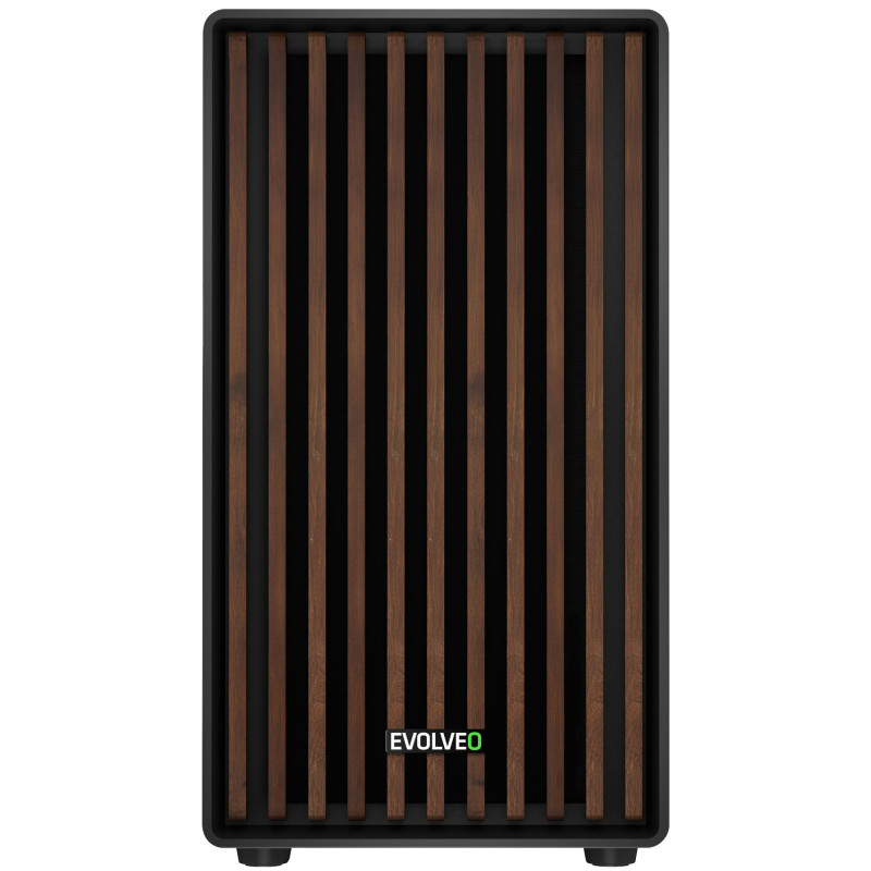 EVOLVEO Panthera, mATX/3x ARGB 120/drevo+sklo