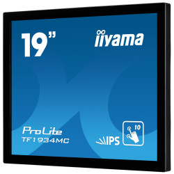 19'' iiyama TF1934MC-B7X: IPS, 1280x1024, capacitive, 10P, 350cd/m2, VGA, DP, HDMI, IP65, čierny