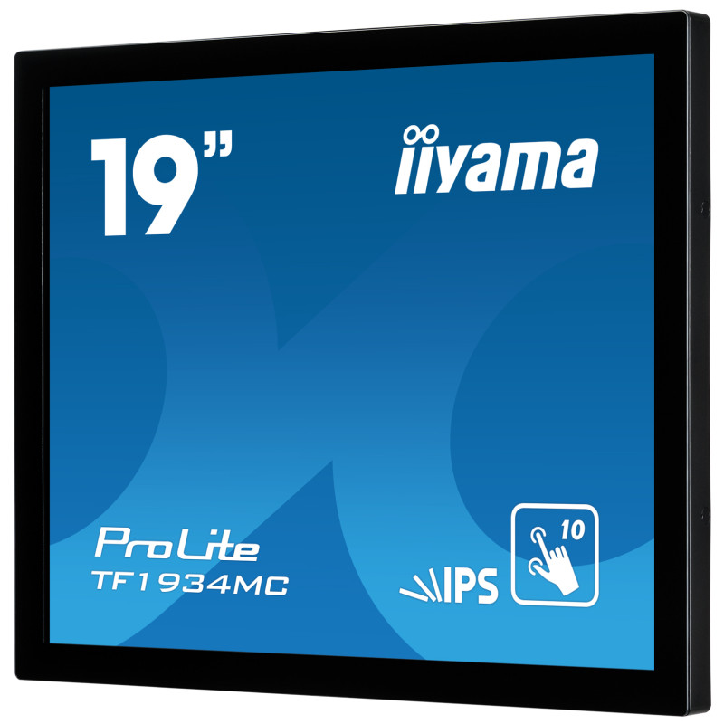 19'' iiyama TF1934MC-B7X: IPS, 1280x1024, capacitive, 10P, 350cd/m2, VGA, DP, HDMI, IP65, čierny