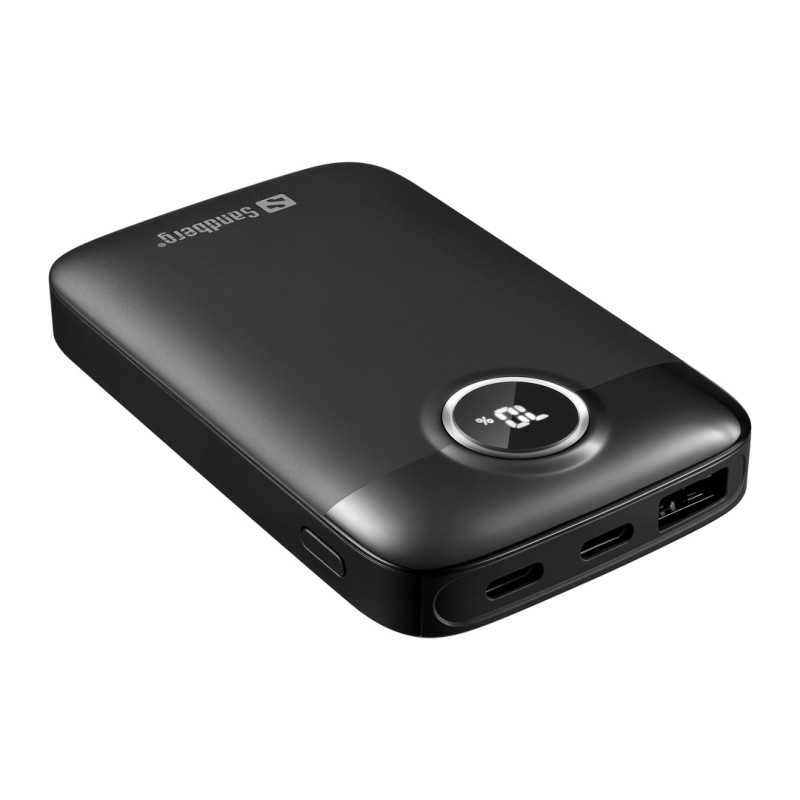 NONAME - Sandberg SemiSolidState Powerbank 5000 mAh PD20W, kompaktná powerbanka, čierna