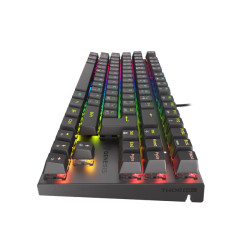 Genesis herná mechanická klávesnica THOR 303/TKL/RGB/Outemu Red/Drôtová USB/ CZ- SK layout/Čierna