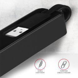 AXAGON ADE-XR, USB 2.0 - Fast Ethernet sieťová karta, auto inštal, čierna