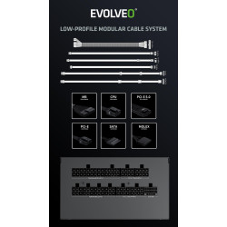 EVOLVEO G750,750W,ATX3.1,14cm,aPFC,80+GOLD,3YRW