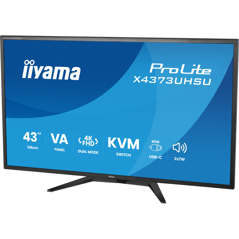 iiyama ProLite/X4373UHSU-B2/42,5''/VA/4K UHD/60Hz/3ms/Čierna/3R
