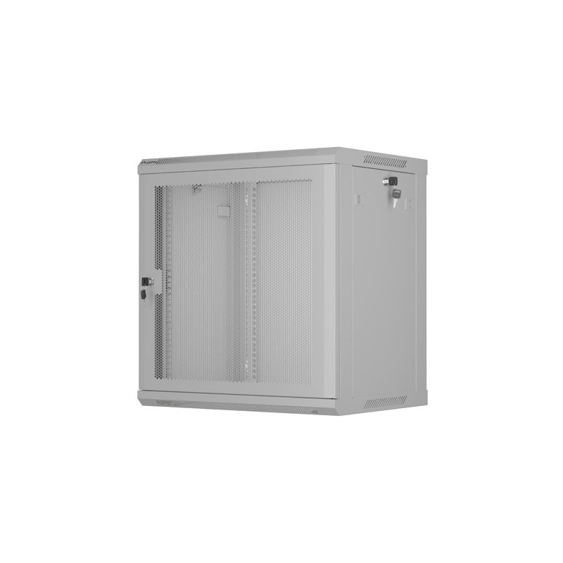 LANBERG - NÁSTENNÁ INŠTALAČNÁ SKRIŇA 19'' 12U 600X450 ŠEDÉ PERFOROVANÉ DVERE - PLOCHÉ BALENIE