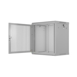 LANBERG - NÁSTENNÁ INŠTALAČNÁ SKRIŇA 19'' 12U 600X450 ŠEDÉ PERFOROVANÉ DVERE - PLOCHÉ BALENIE