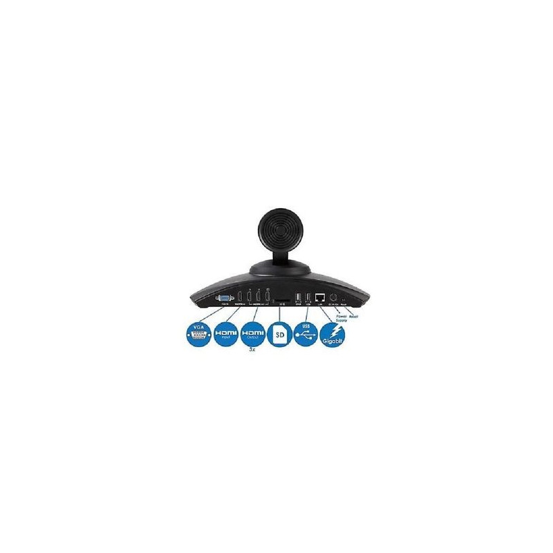 Grandstream GVC3200, SIP, H.323, Android, 9-cestné MCU, FullHD, 12x opt. zoom, WiFi, BT, 3HDMI, USB