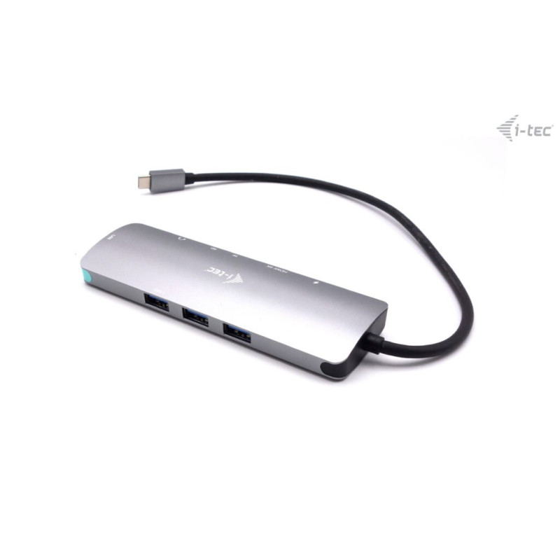 i-tec USB-C Metal Nano Docking Station 4K HDMI LAN, Power Delivery 100 W + Charger 100 W (bundle)