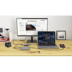 i-tec USB-C Metal Nano Docking Station 4K HDMI LAN, Power Delivery 100 W + Charger 100 W (bundle)