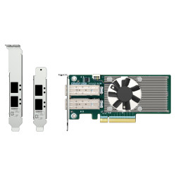 QNAP QXG-25G2SF-BCM Dual port na 25GbE Network adaptér, 2 x SFP28, Broadcom 57504 controller