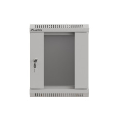 LANBERG RACKOVÁ SKRIŇA 10'' NÁSTENNÁ 6U/300X300 (FLAT PACK) S PRESKLENÝMI DVERAMI ŠEDÁ