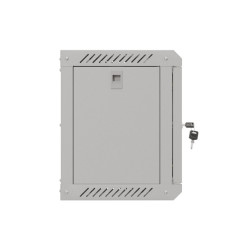 LANBERG RACKOVÁ SKRIŇA 10'' NÁSTENNÁ 6U/300X300 (FLAT PACK) S PRESKLENÝMI DVERAMI ŠEDÁ