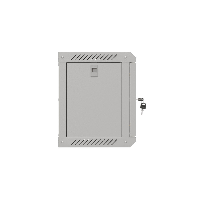 LANBERG RACKOVÁ SKRIŇA 10'' NÁSTENNÁ 6U/300X300 (FLAT PACK) S PRESKLENÝMI DVERAMI ŠEDÁ
