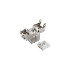 SOLARIX - Samorezná spojka CAT6A STP SXSPJ-6A-STP-BK-SA