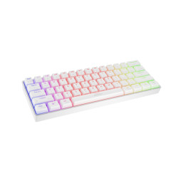 Genesis herná klávesnica THOR 660 G2/Gateron Brown/USB+BT/US layout/Biela
