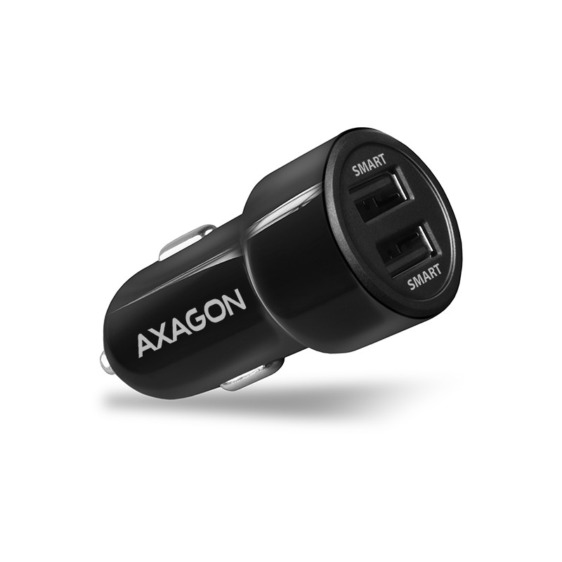 AXAGON PWC-5V5, SMART nabíjačka do auta, 2x port 5V-2.4A + 2.4A, 24W
