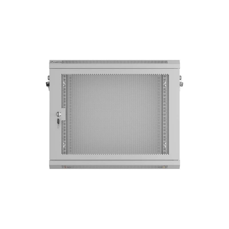 LANBERG - NÁSTENNÁ INŠTALAČNÁ SKRIŇA 19'' 9U 600X450 ŠEDÉ PERFOROVANÉ DVERE - PLOCHÉ BALENIE