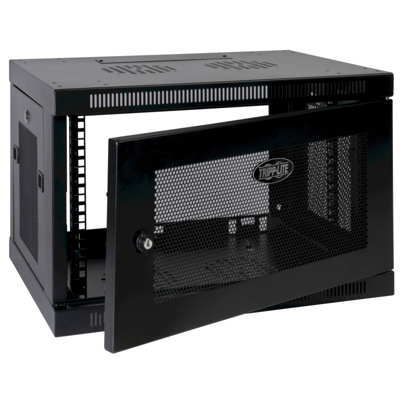 EATON - Skriňa SmartRack 9U, Š - 600mm, Hl - 450mm, hĺbka pre prepínače, montáž na stenu