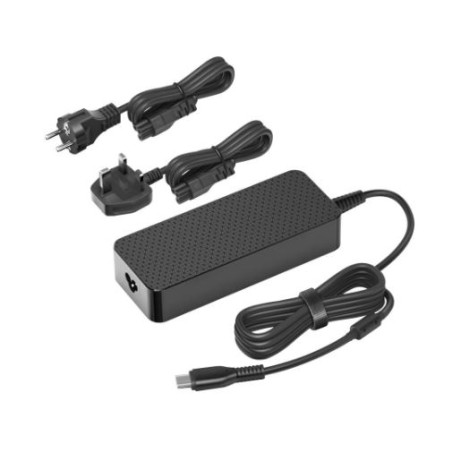Sandberg USB-C AC Charger PD100W EU+UK, múdra nabíjačka, čierna