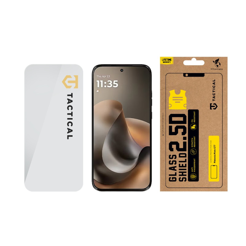 Tactical Glass Shield 2.5D sklo pre Motorola Moto G77 Clear