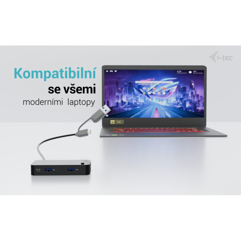 i-tec USB-A/USB-C Metal HUB 1x USB-C 3.1 + 3x USB 2.0