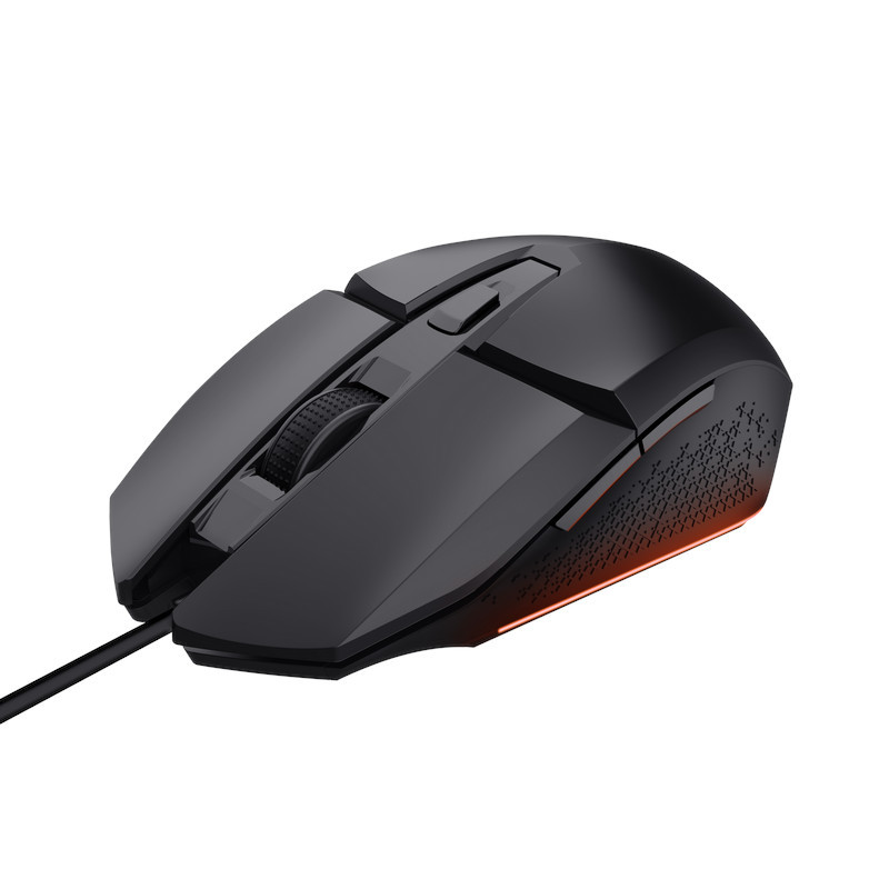 TRUST GXT 109 FELOX/Herná/Optická/Pre pravákov/6 400 DPI/Drôtová USB/Čierna