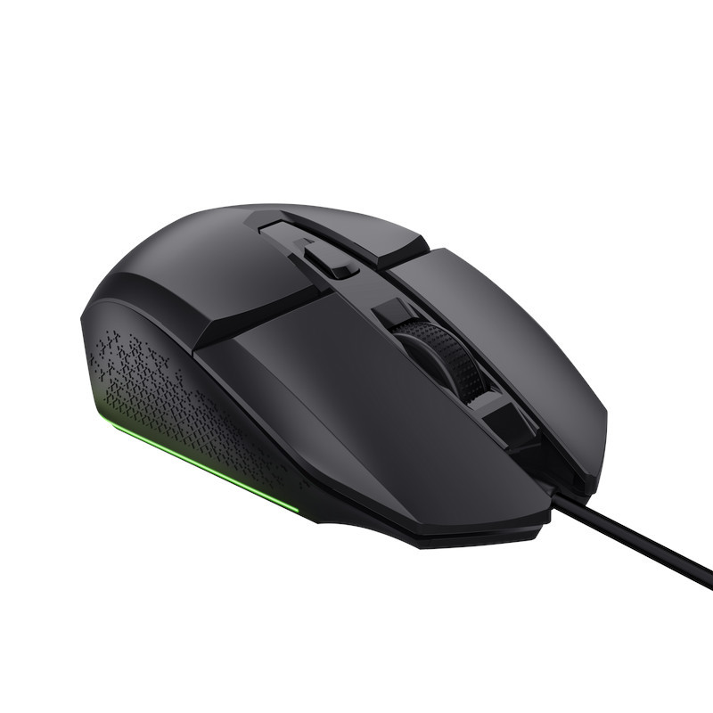 TRUST GXT 109 FELOX/Herná/Optická/Pre pravákov/6 400 DPI/Drôtová USB/Čierna