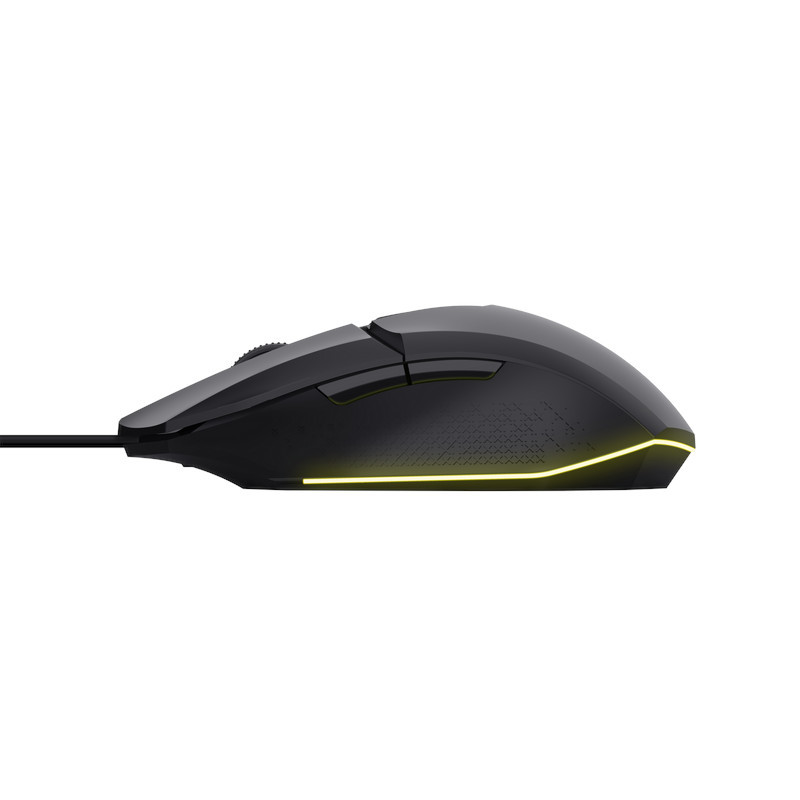 TRUST GXT 109 FELOX/Herná/Optická/Pre pravákov/6 400 DPI/Drôtová USB/Čierna